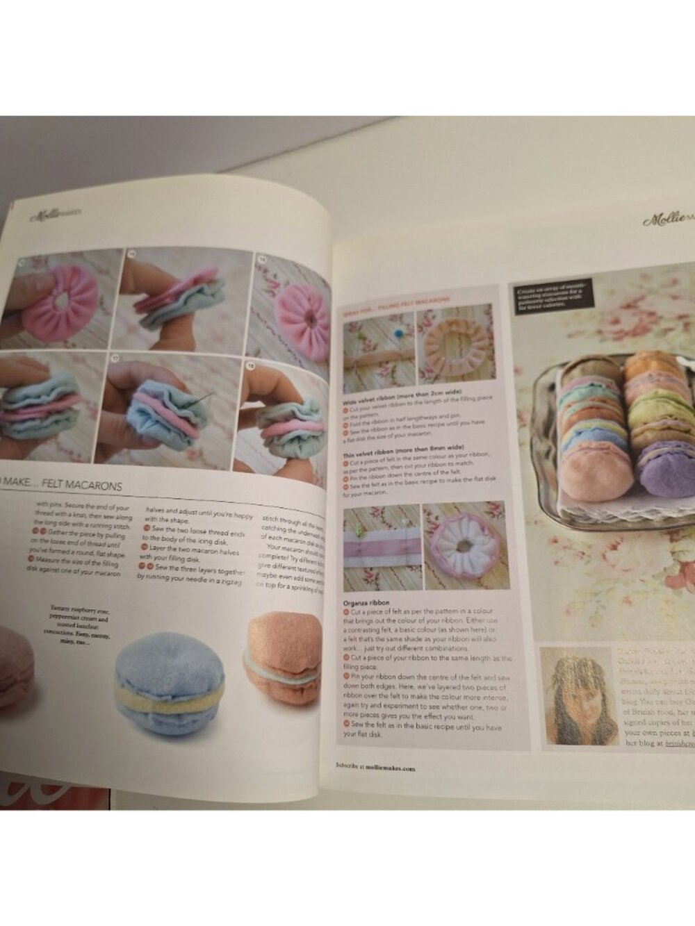 Mollie Makes Issue 14 2012 Magazine Felted Macrons Handmade DIY Projects - Picture 12 of 12